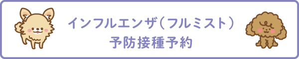 インフルエンザ（フルミスト）予防接種予約